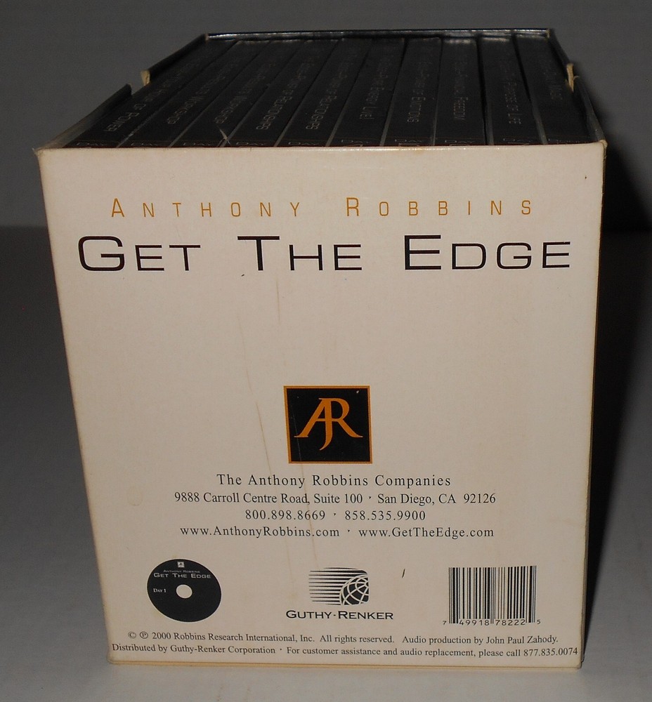 Anthony Robbins Get The Edge A 7-Day Program Audio CD Course Transform Your Life