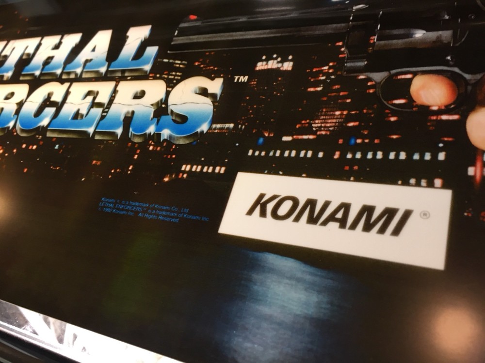 Lethal Enforcers Arcade Marquee 27"x8"