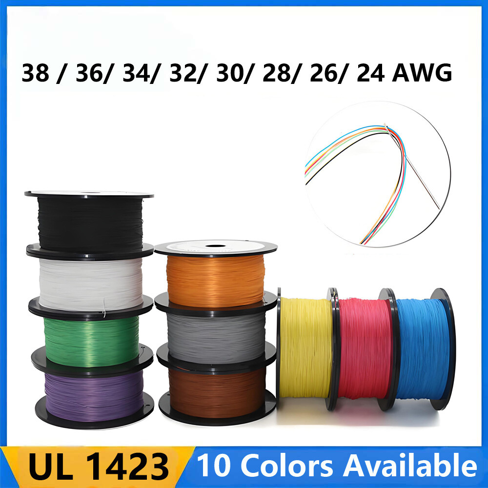 5 Metres UL 1423 Solid Fine Core Cable / Hook Up/Equipment Wire 24AWG to 38AWG
