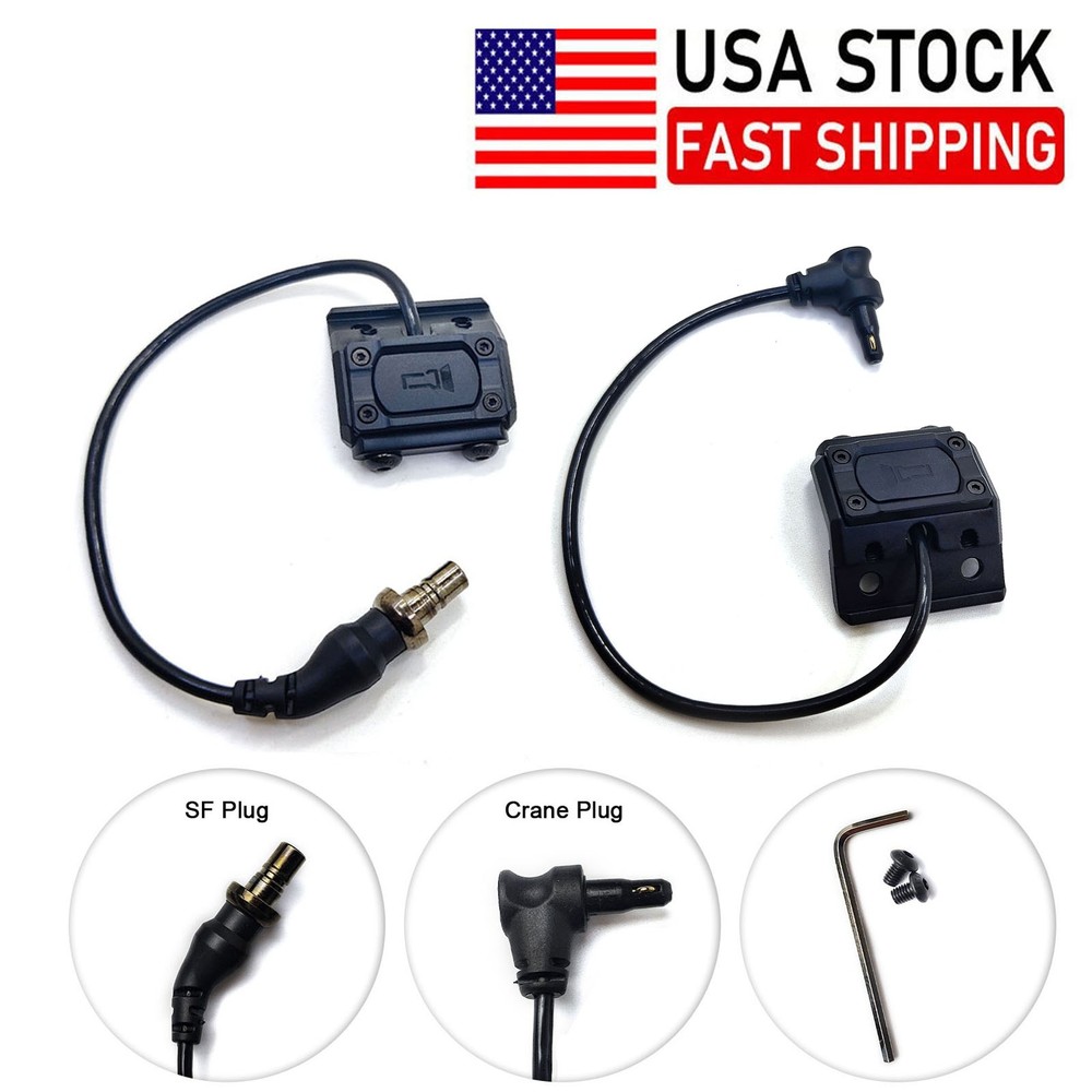 Tactical Flashlight Remote Pressure Switch Button For LED Light Airsoft Laser US