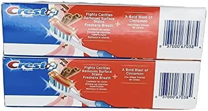 Crest Plus Complete + Whitening Cinnamon Rush Expressions 5.4 oz 2 Boxes