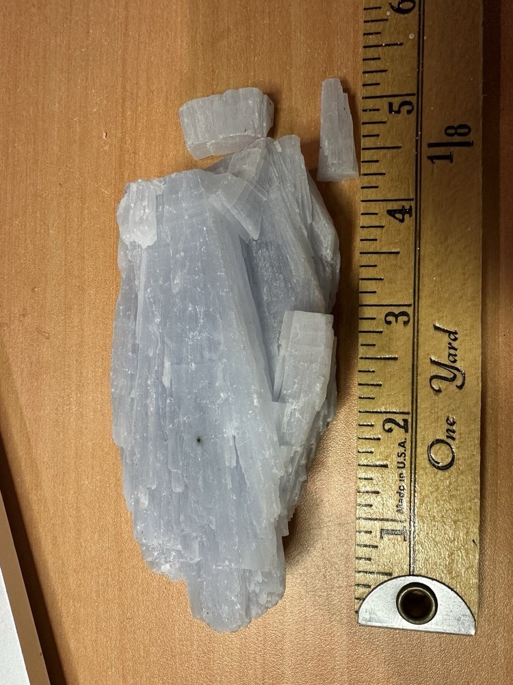 Anhydrite. Light Blue Gray Color.