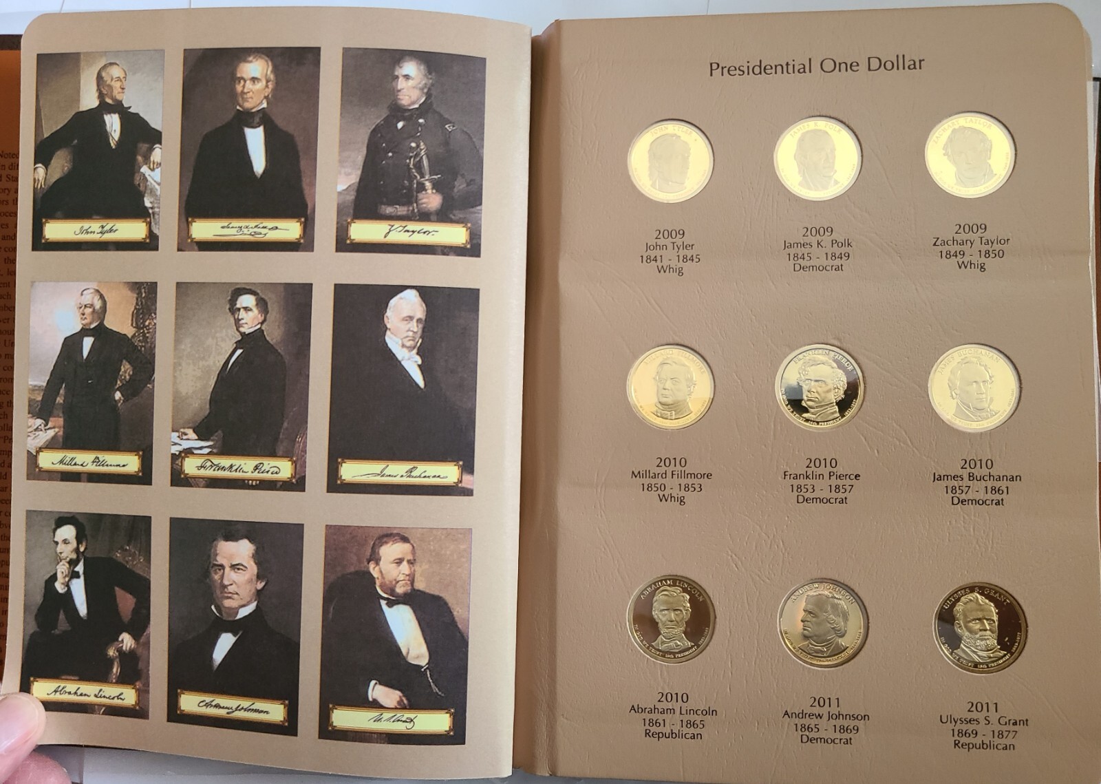 2007 S - 2016 S Presidential $1 39 Coin PROOF COMPLETE Set in New Dansco Album