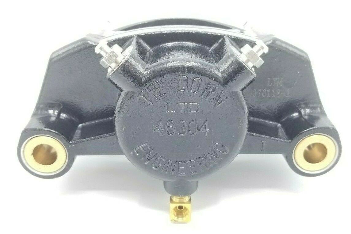 Tie Down Vented ECoated Caliper Assembly w/Pads 9.6" 10" 12" Trailer Disc Brakes