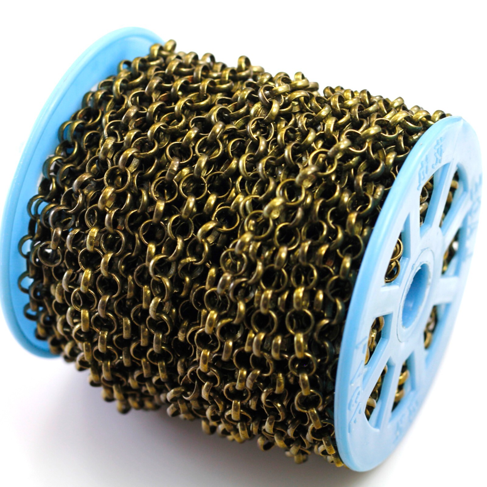 Brass Rolo Chain Round Linked Belcher Chain Neckalce 3mm 4mm 5mm 6mm 7mm Chain