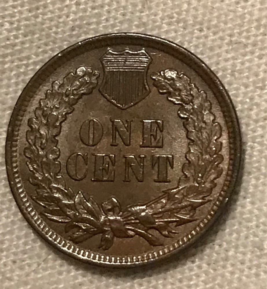 1899 Indian head cent , Lustrous Brown Uncirculated,