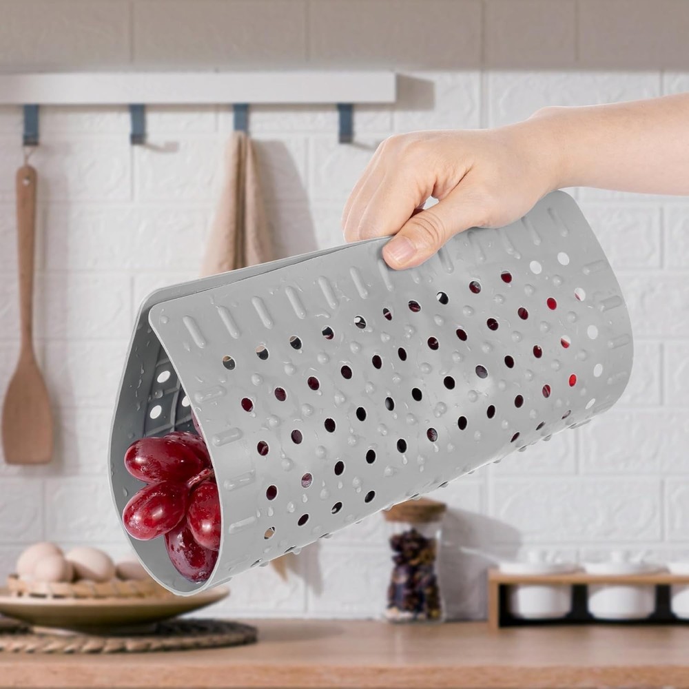 Kitchen Sink Mat, 12" x 10" Rectangular Sink Protector Pad, Fast-Draining Gri...