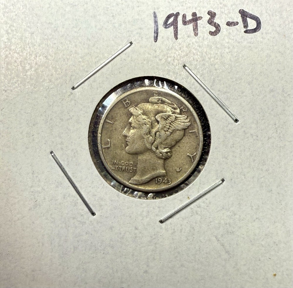 1943-D Mercury Dime – Denver Mint Example