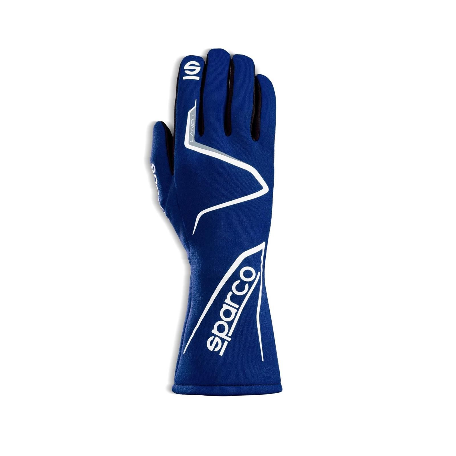 Sparco 00136210NR Land+ Racing Gloves, Black, Medium