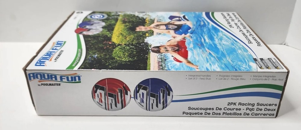 Aqua Fun by Poolmaster - 2 Pack Racing Saucers - Pool Float [87200] - New/Sealed