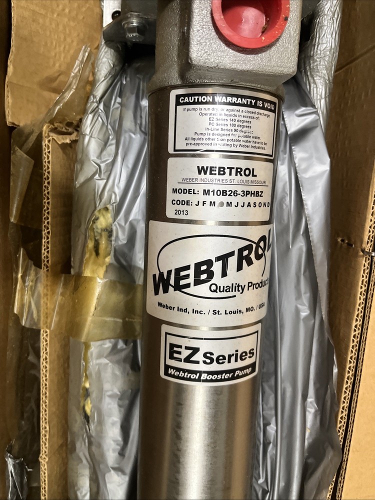 WEBER INC PUMP/MOTOR M10B26-3PHBZ