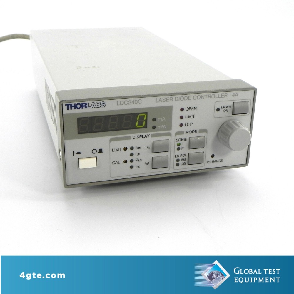 Thorlabs LDC240C Benchtop Laser Diode Controller ±4A TEC & Current Control