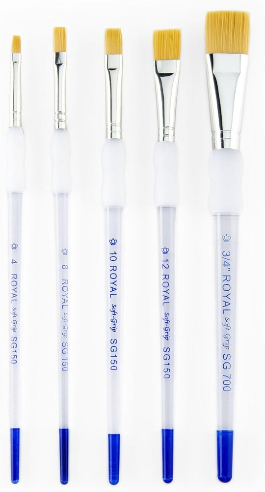 SG-304 5 Piece Flat Brush Set