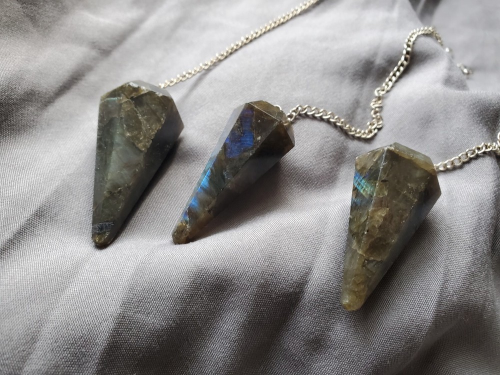 Labradorite Crystal Pendulum Healing Gemstone