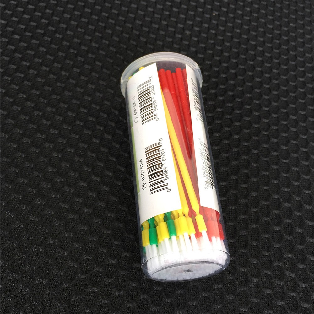200Pcs Dental Disposable Micro Brush Bendable Applicator 4 Assorted Regular 10CM