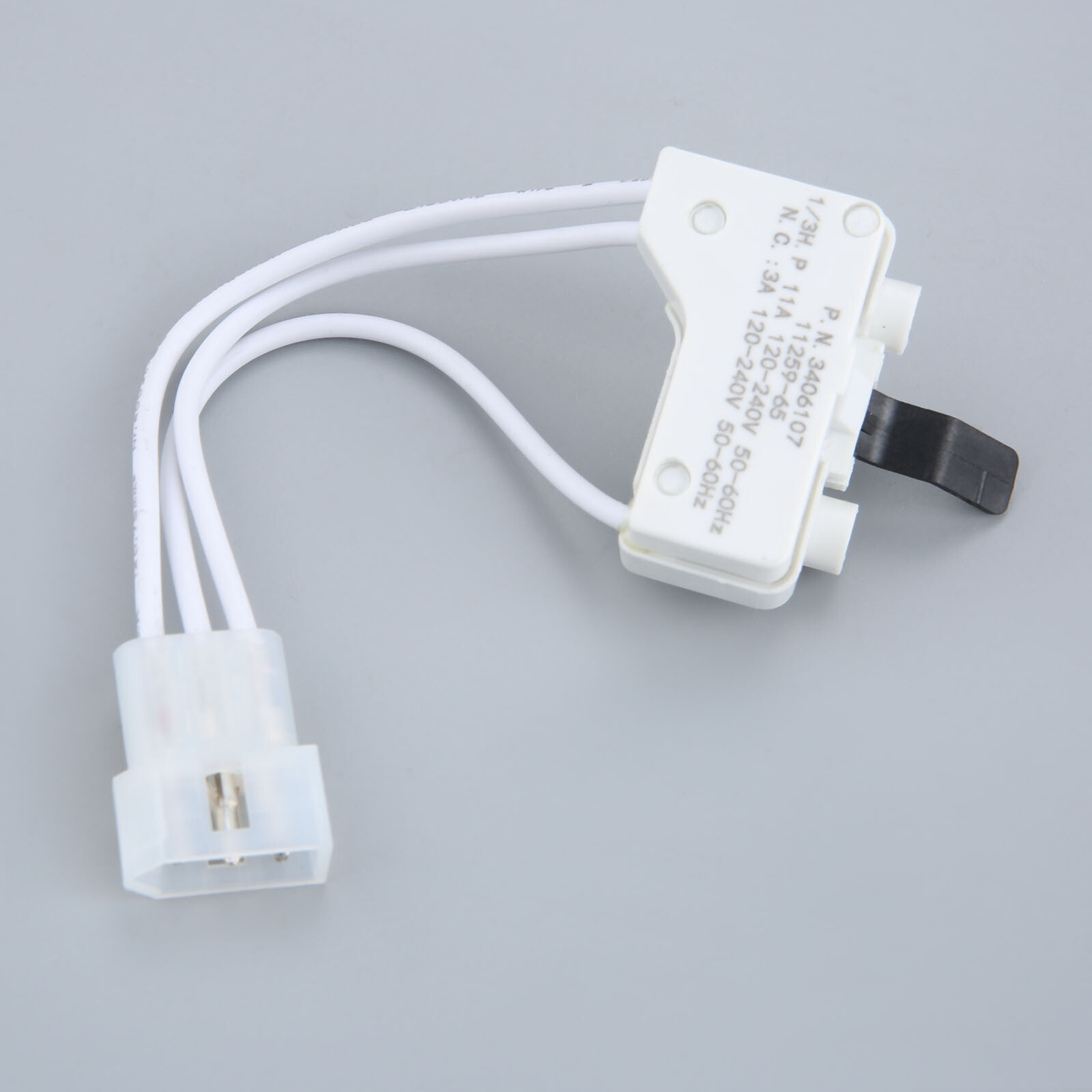 Dryer Door Switch Assembly Replacement for Whirlpool, Kenmore, Maytag 3406107