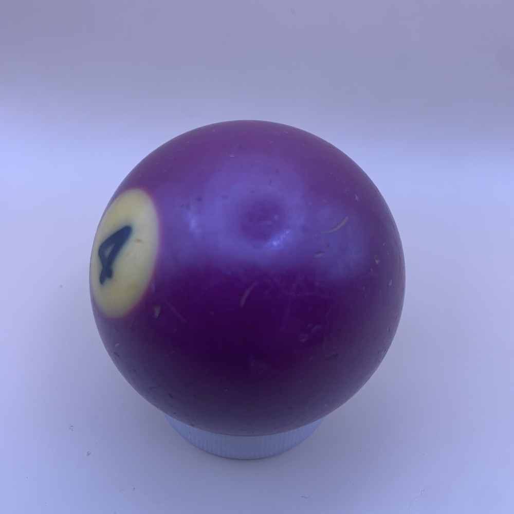 Vintage Replacement Pool Ball Billiards Purple Solid #4 Ball 2 1/4" Diameter