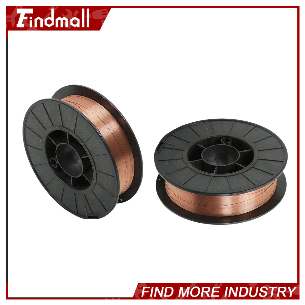 Findmall 2 Roll ER70S-6 .023" (0.6 mm) Mild Steel MIG Welding Wires (2 x 10-Lbs)