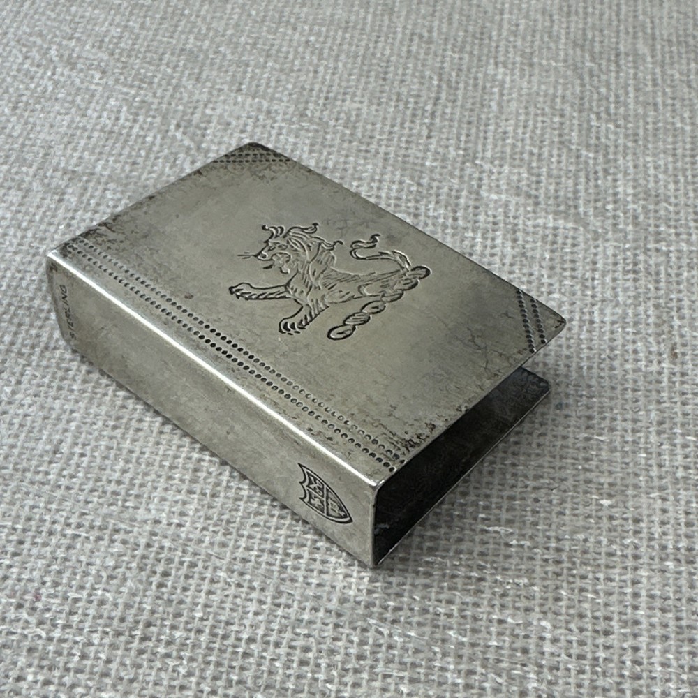 Antique Silver Matchbox Sleeve/Case