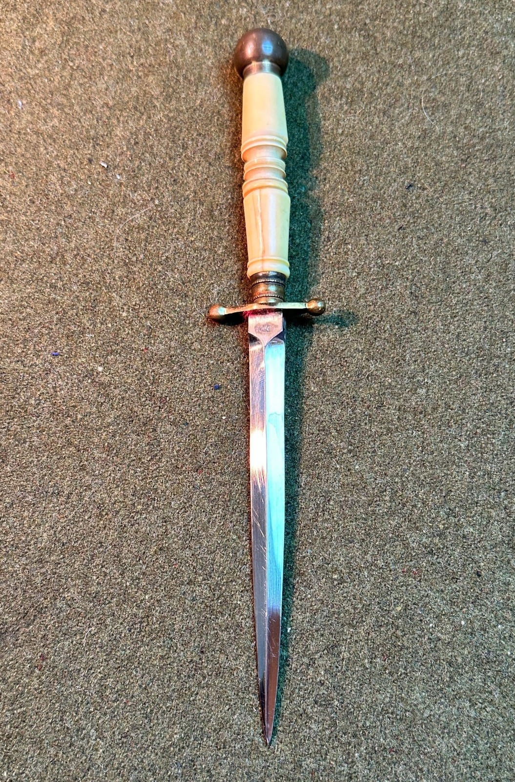 1840 - 1880 NAVAL DIRK AMERICAN OR BRITISH WAR OF 1812 - CIVIL WAR DAGGER KNIFE