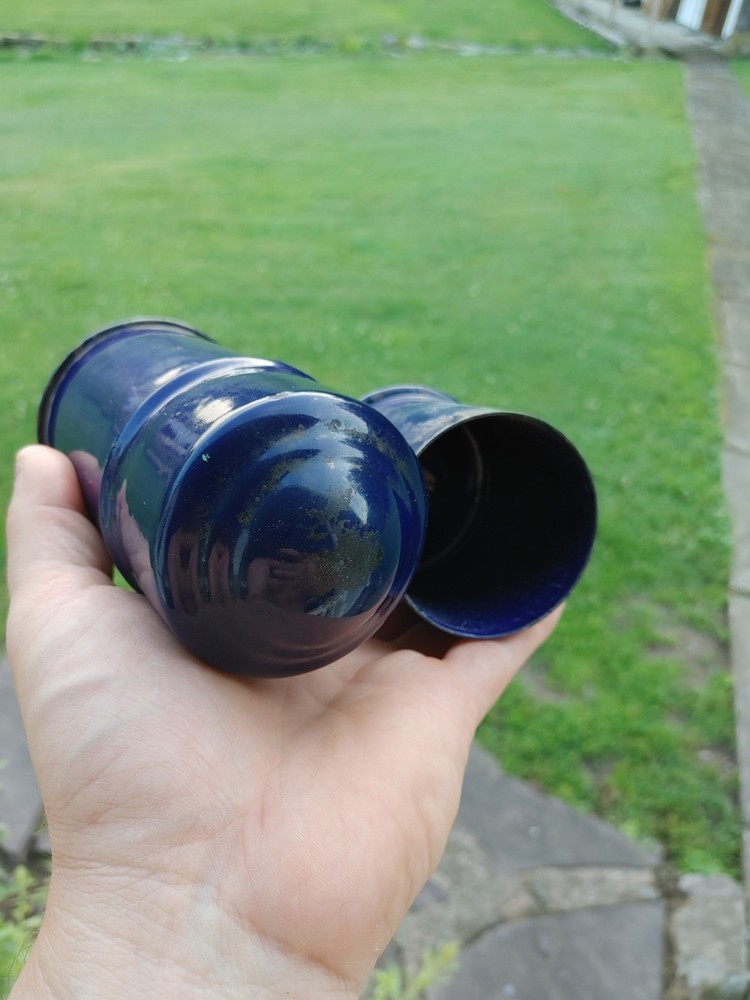 Antique Cobalt Blue Coal Mining Vaporizer