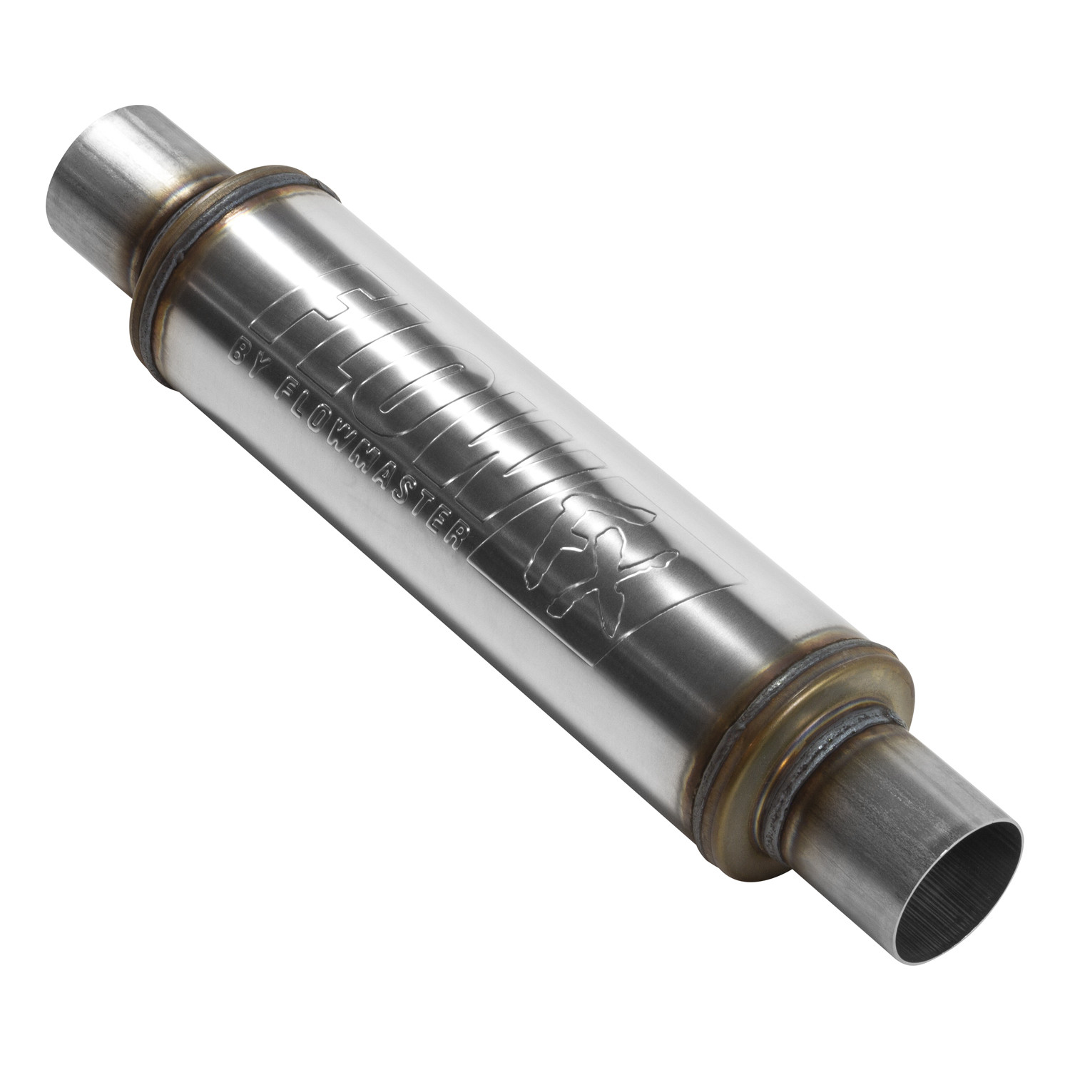 Flowmaster 71416 FlowFX Muffler 2.5" In/Out - Round - Moderate Sound