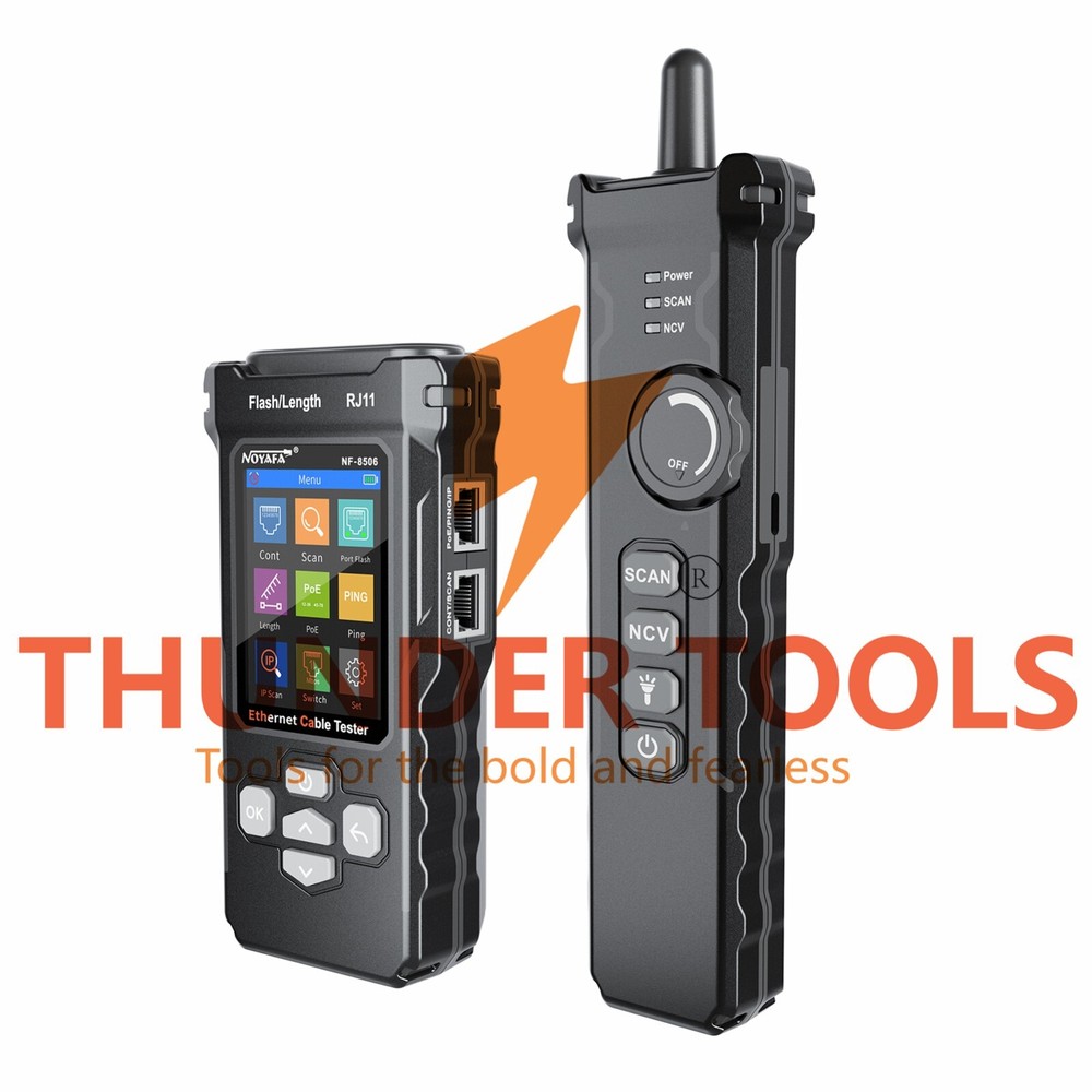 Thunder Tools NOYAFA NF-8506 LCD Digital Network Cable Tester Rechargeable