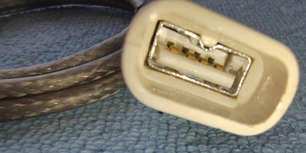 Apple Mac Macintosh Proprietary Clear / White USB Keyboard Extension Cable Cord