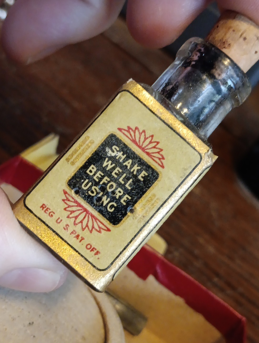 Antique CARTER's Indelible Household INK BOTTLE & BOX Set for Fountain Pen