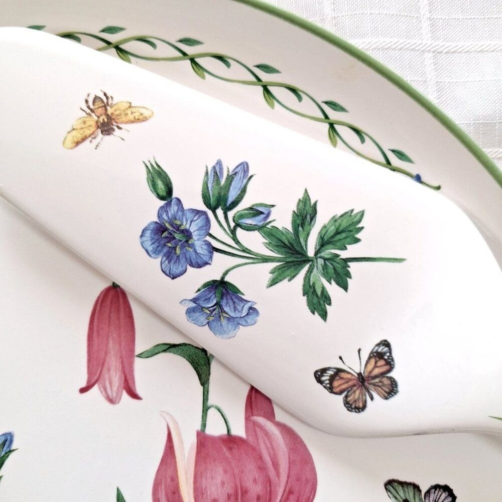 Studio Nova Garden Bloom Cake Plate with Server 14" Across