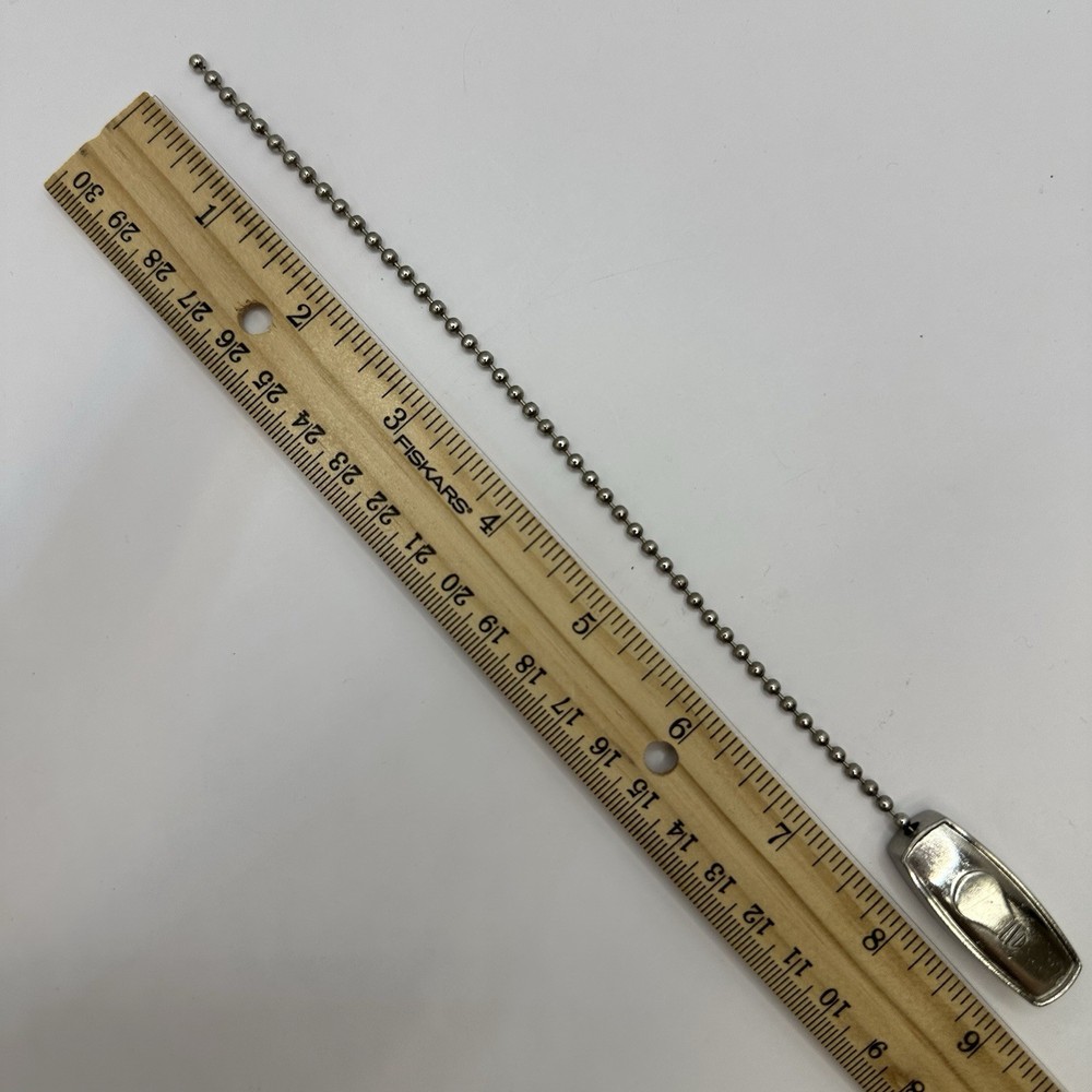 Hunter Ceiling Fan Pull Switch Pendant Chain Replacement Silver Light Bulb