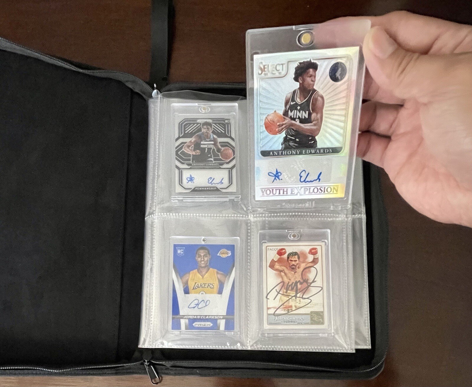 TopLoader Binder & One Touch Magnetic Thick Hard Case Binder 24 Cards