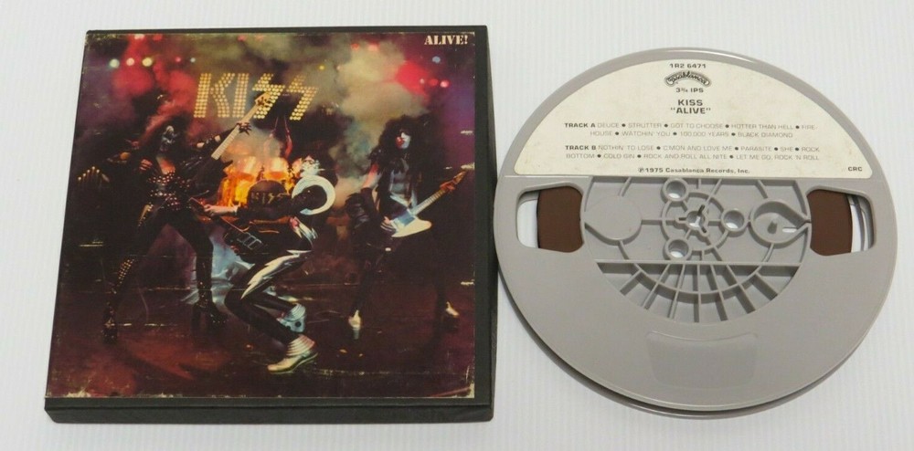 KISS ALIVE! REEL TO REEL TAPE 1975 AUCOIN