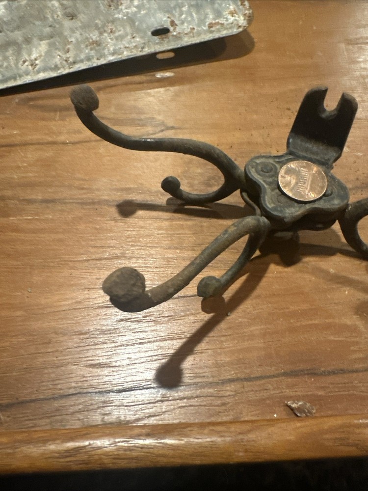 Victorian Multi 3 Hook - Iron Hanging On Wall