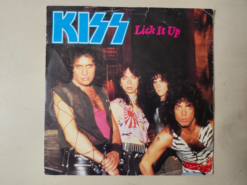 KISS RARE UK Lick It Up Not For Innocent Import Vinyl 45 Pic Sleeve 814 498-7 VG