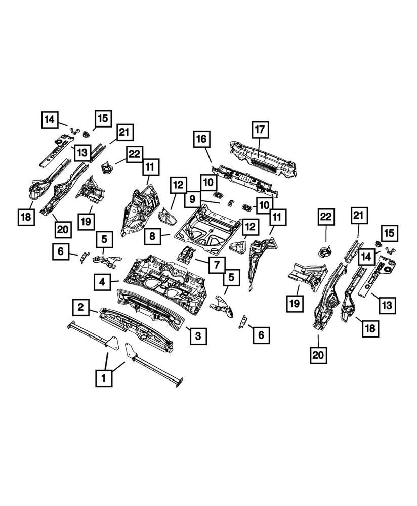 Genuine Mopar Suspension Bracket Right 68157599AA