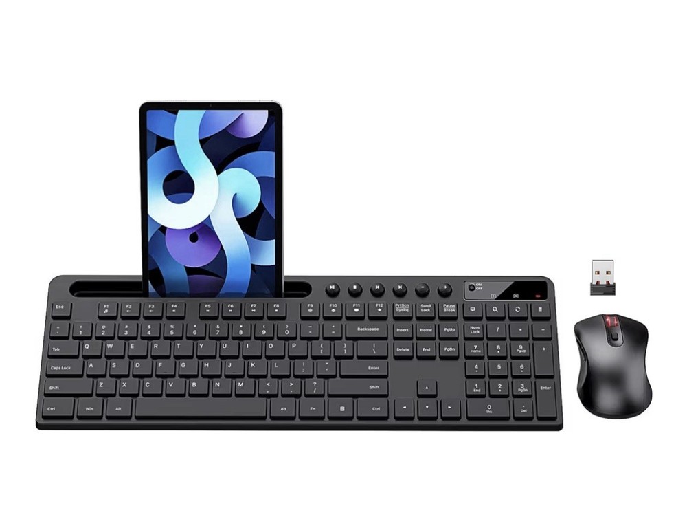 Wireless Keyboard and Mouse Combo, MARVO 2.4G Ergonomic Wireless Computer Keyboa