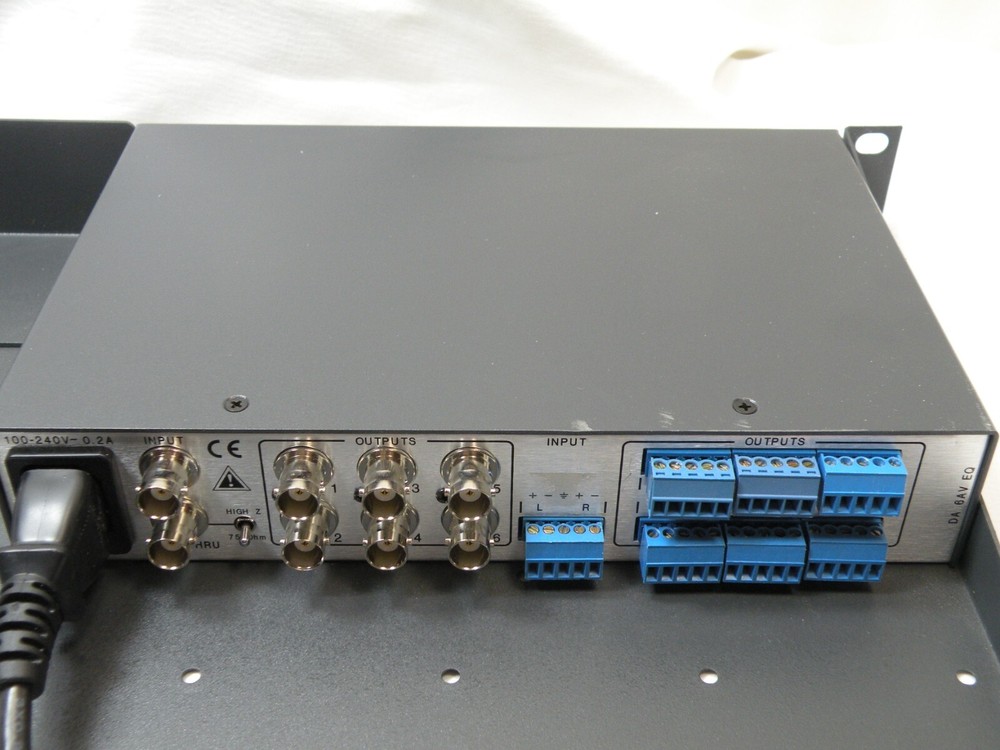 Extron MDA 3AV & DA 6AV EQ, Rackmount Video Stereo Audio Distribution Amplifiers