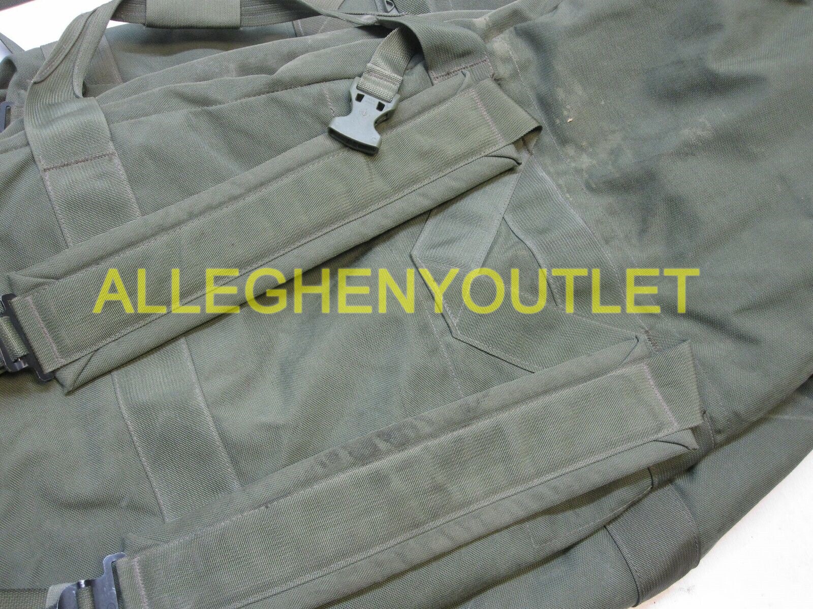 Improved Duffel Bag Green Good US Military Zipper Deployment Flight Travel USGI