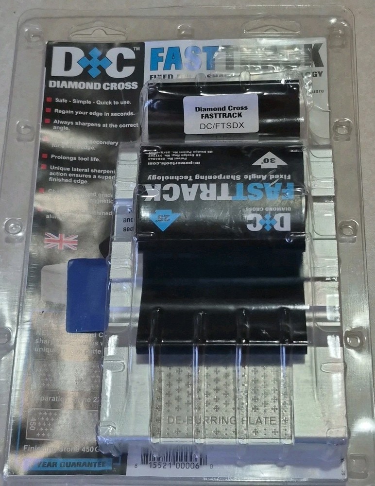 Diamond Cross Fast Track DC/FTSDX Chisel Sharpening Kit. Fixed Angle Tech.