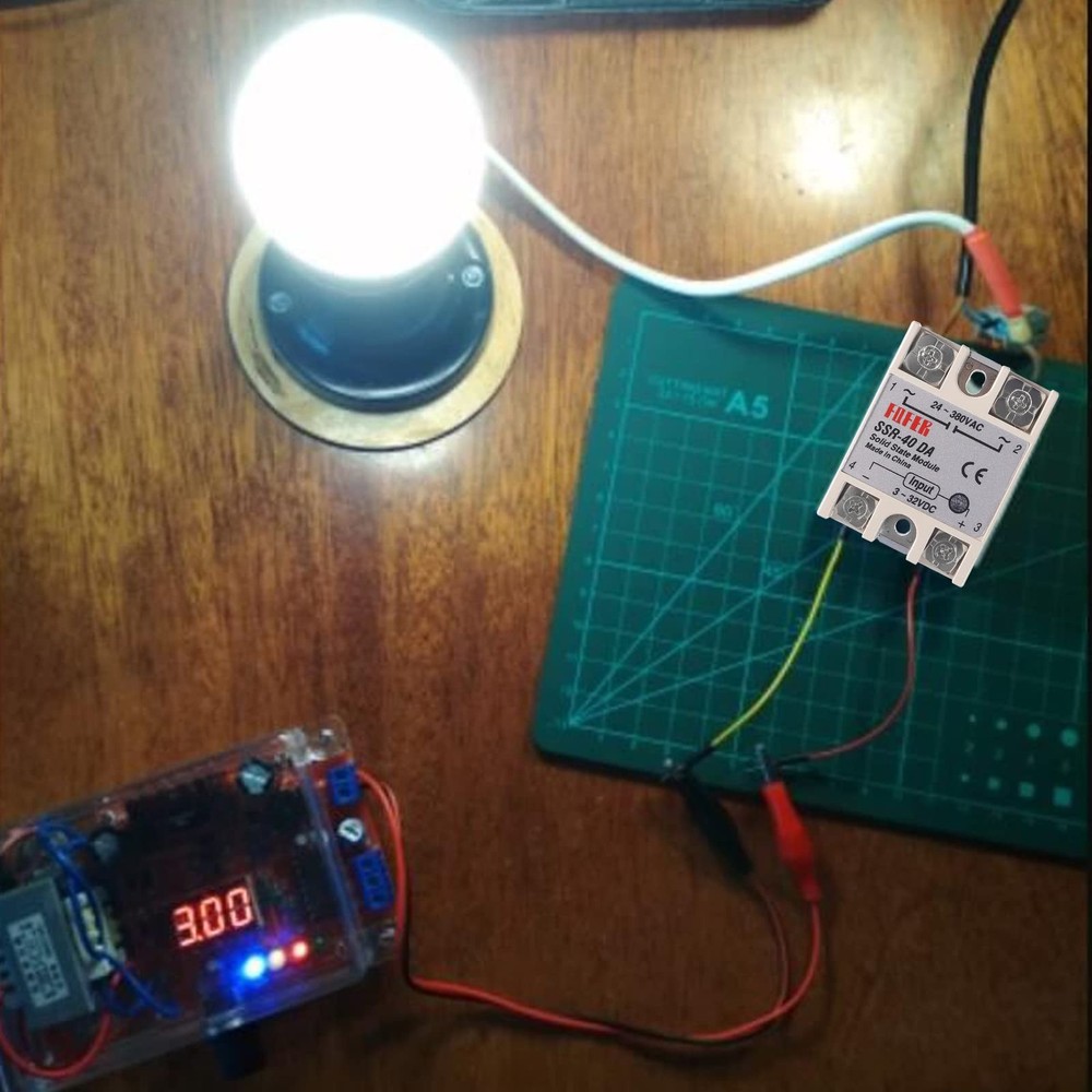 3 Pcs Solid State Relay SSR-40DA Single Phase Module Input 3-32V DC Output