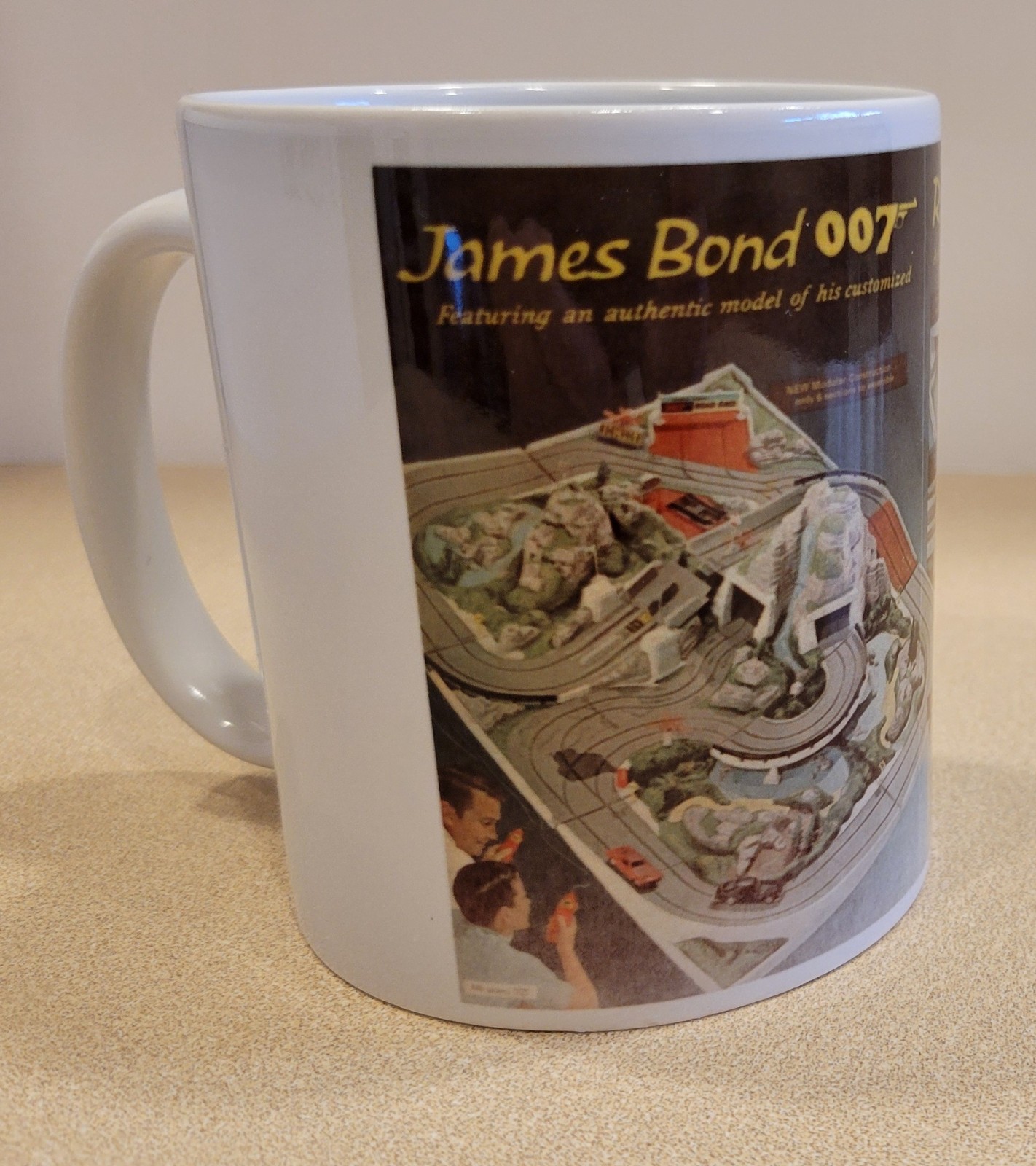 Classic Toy Ad Sears Catalog James Bond 007 Road Race 11oz Mug