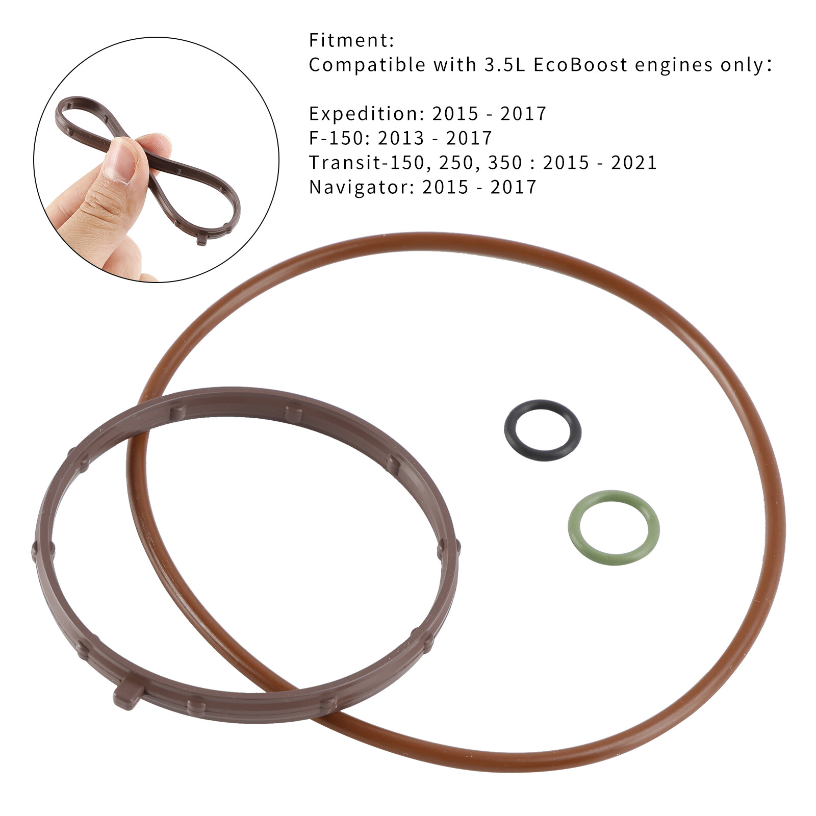 Vacuum Pump Rebuild Seal Kit DL3Z2A572A For Ford Lincoln 3.5L EcoBoost