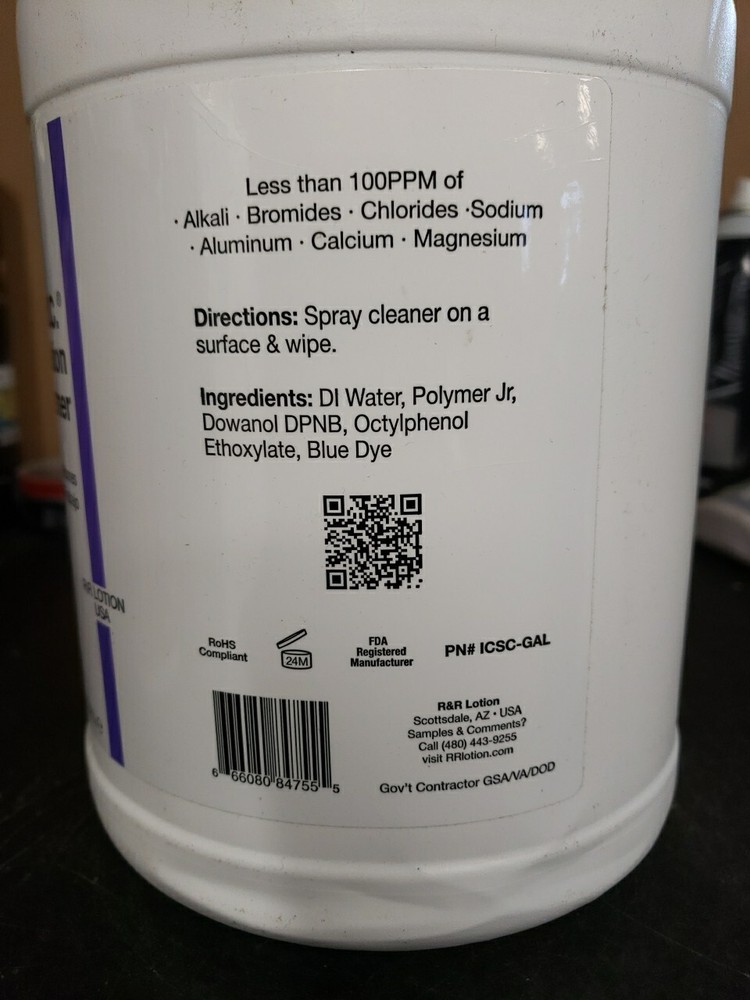 R & R LOTION I.C. WORKSTATION CLEANER- 1 GALLON