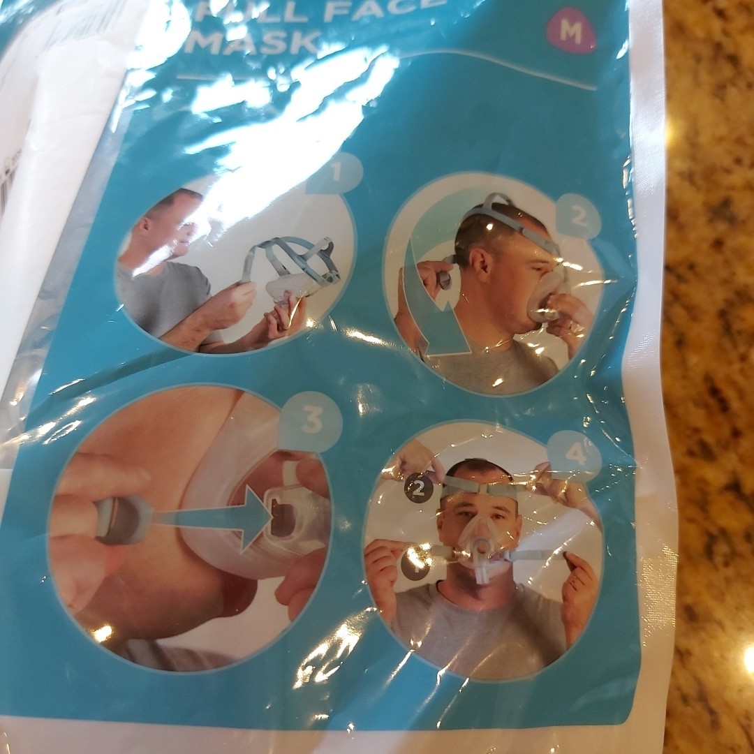 F&P Vitera Fit Pack Full Face with Medium Cushion Adjustable Headgear Sleep Aid