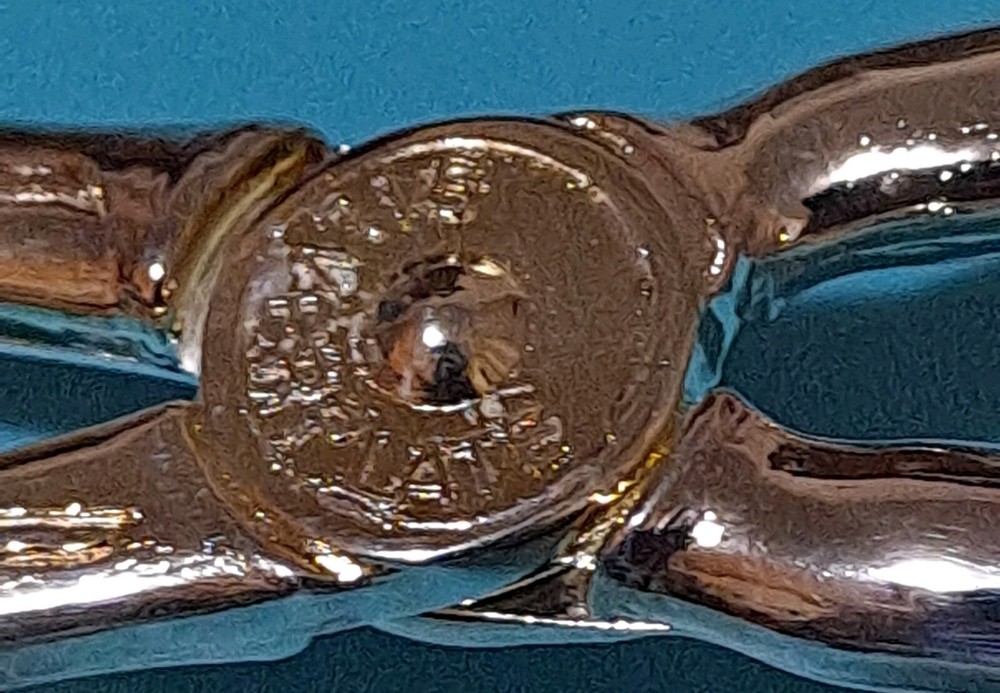 8 Inch Silverplate Serving Tongs Hong Kong D1