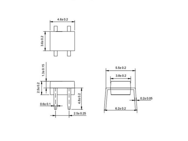 MB10M Bridge Rectifier 10pcs 1000V 0.5A Ultra-Compact