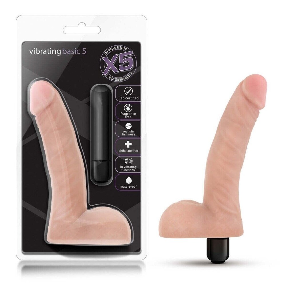 Vibrating Basic 5 - 10 vibrating functions - waterproof-Beige-FAST SHIPPING