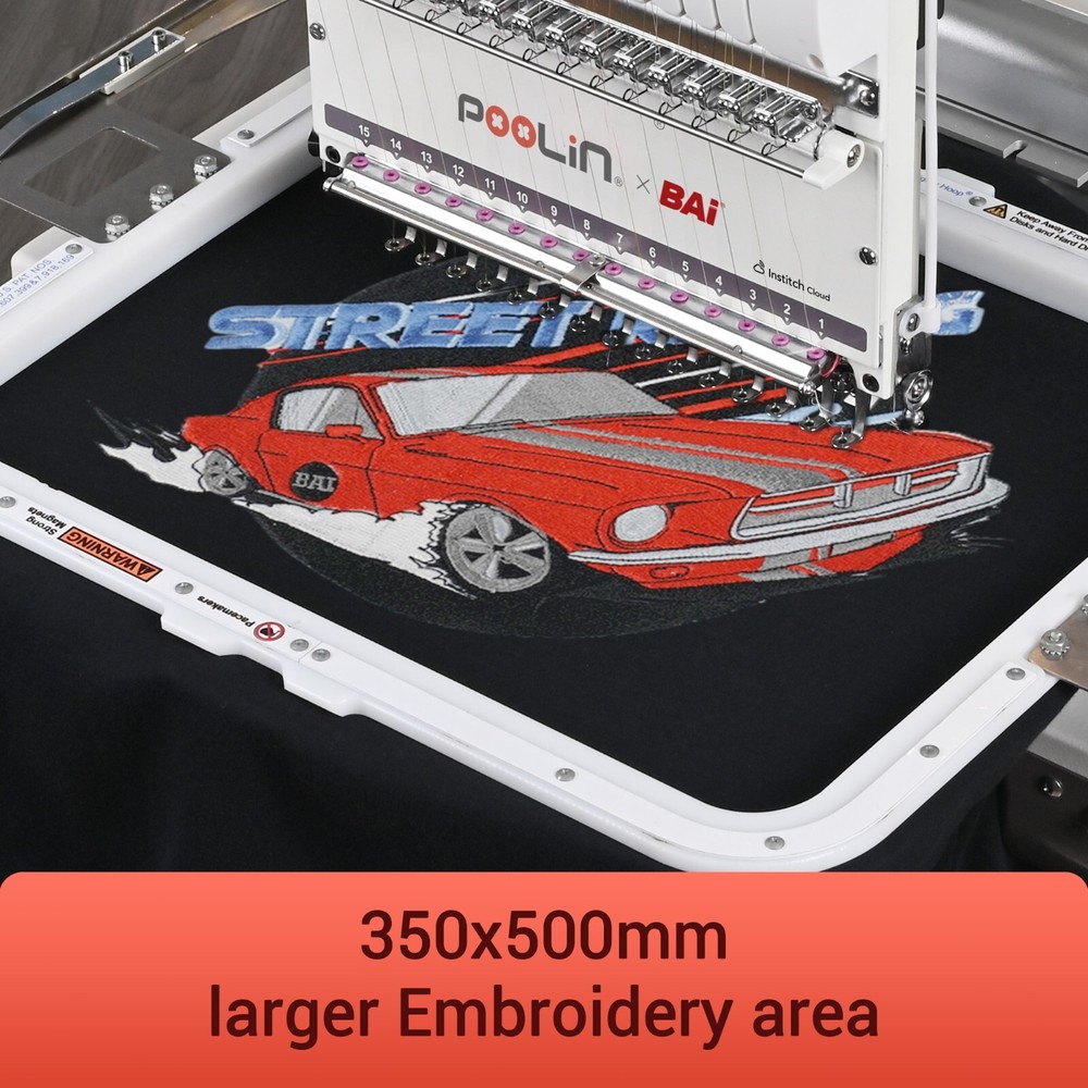 THE MIRROR POOLIN&BAi Embroidery Machine Computerized CAP