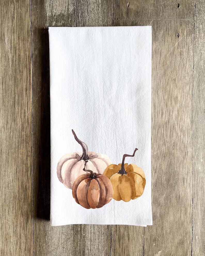 Fall Theme Tea Towel